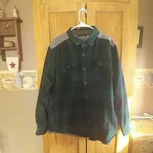 Mens quilted flannel jacket